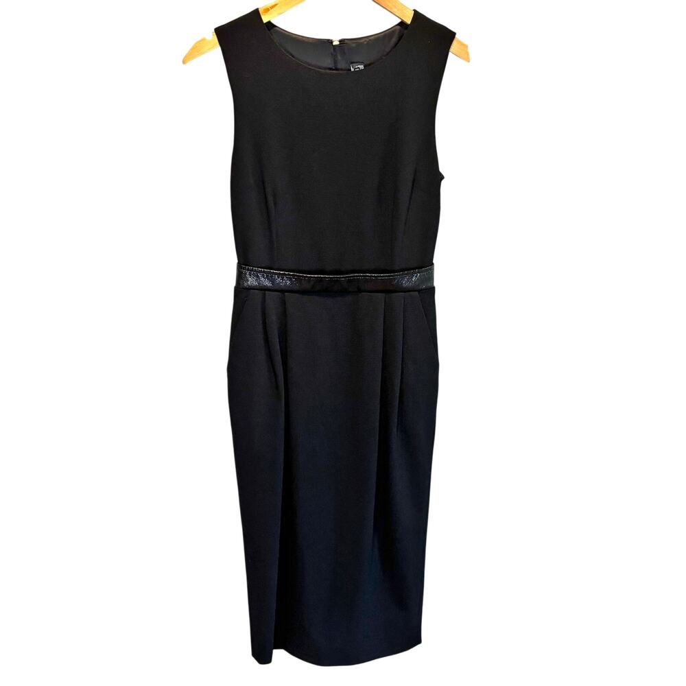 Dolce & Gabbana Black Sleeveless Midi Shift Dress - size 38